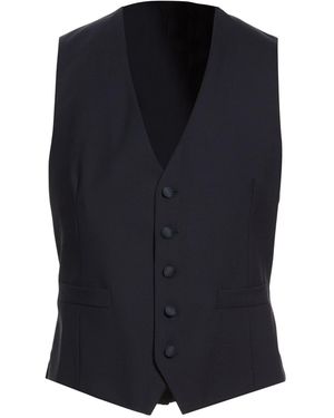 Lardini Tailored Vest Wool, Elastane - Blue