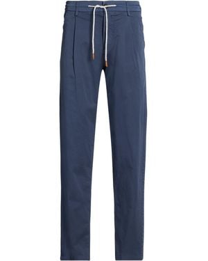 Eleventy Midnight Trousers Cotton, Elastane - Blue