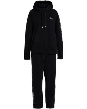 EA7 Tracksuit Cotton, Elastane - Black