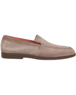 Santoni Loafers Leather - Gray