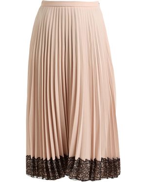 RED VALENTINO スカラップフリルスカート Red Valentino Black Ruffle Detail Sleeveless Knee-Length A