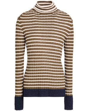 Alysi Military Turtleneck Wool, Alpaca Wool, Polyamide - Green