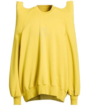 Rick Owens Sweatshirt Cotton - Yellow