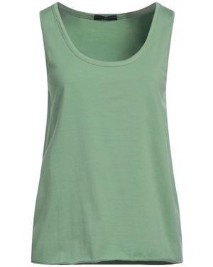 High Tank Top Cotton, Elastane - Green