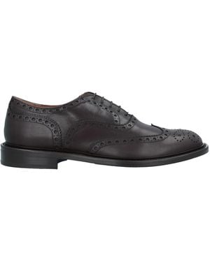 Sutor Mantellassi Dark Lace-Up Shoes Calfskin - Grey