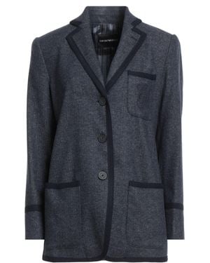 Emporio Armani Blazer Wool, Cotton, Polyamide, Elastane - Blue