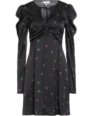 Ganni Vestito Corto - Nero