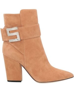 Sergio Rossi Ankle Boots Leather - Brown