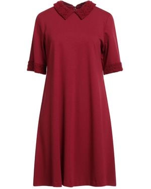 Caliban Mini Dress Viscose, Nylon, Elastane, Polyester - Red