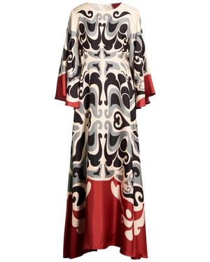 La DoubleJ Ivory Maxi Dress Silk - Red