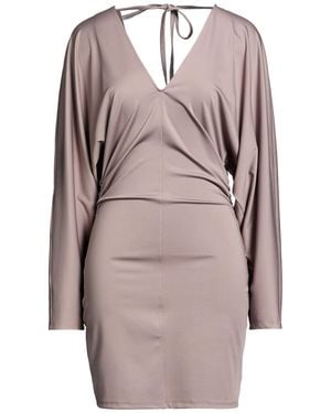 Haveone Taupe Mini Dress Polyester, Elastane - Grey