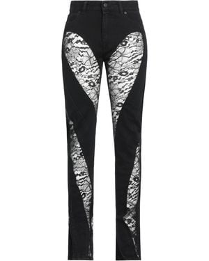 Mugler Jeans Cotton, Elastane, Polyamide, Viscose - Black