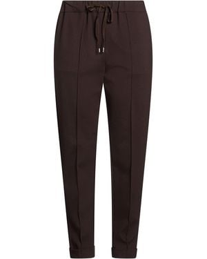 Liviana Conti Trousers Viscose, Polyamide, Elastane - Brown