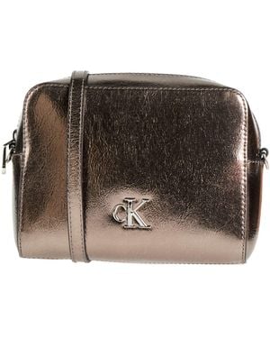 Calvin Klein Cross-Body Bag Leather - Brown