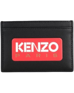 KENZO Document Holder Bovine Leather - Red