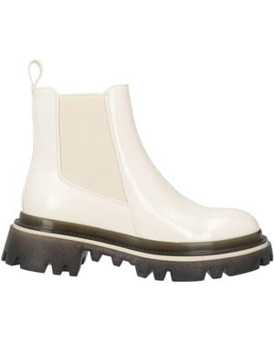 CafeNoir Ankle Boots - White