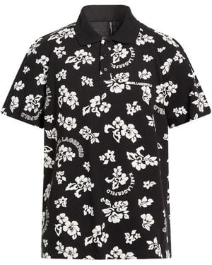 KARL LAGERFELD Polo Shirt Organic Cotton - Black