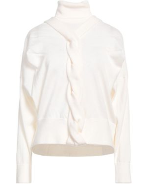 High Rollkragenpullover - Weiß