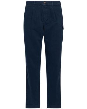 Aeronautica Militare Trousers Cotton, Elastane - Blue