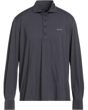 Kiton Knt Charcoal Shirt Polyamide, Elastane - Blue