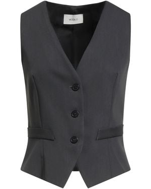 ViCOLO Tailored Vest Polyester, Viscose, Elastane - Black