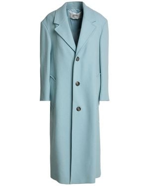 Ami Paris Coat Virgin Wool, Polyamide - Blue