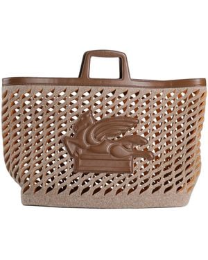 Etro Handbag Textile Fibers - Brown