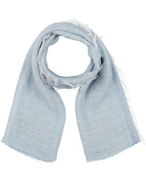 D'Aniello Slate Scarf Linen, Cotton, Polyester - Blue