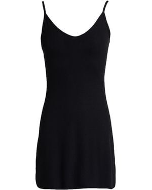 Joah Brown Mini Dress Rayon, Elastane - Black