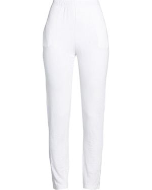 120% Lino Trousers Linen, Elastane - White