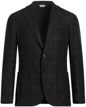 Boglioli Blazer Virgin Wool, Polyamide, Silk, Polyester, Elastane - Black