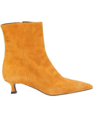 NCUB Marigold Ankle Boots Leather - Orange