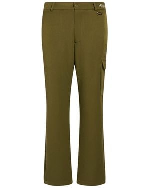 FAMILY FIRST Pants Polyester, Viscose, Wool - Green