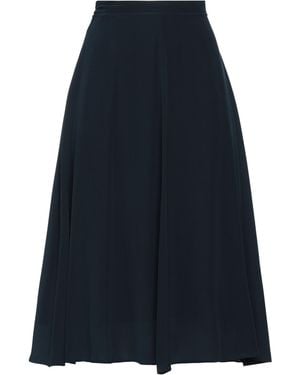 120% Lino Midi Skirt - Blue