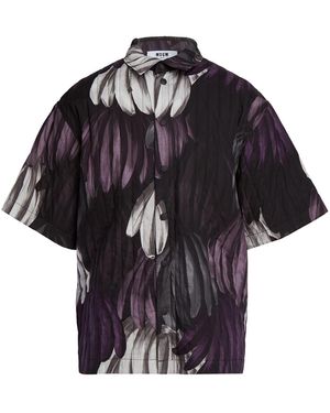 MSGM Shirt Cotton - Purple