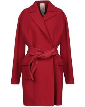 Annie P Coat Virgin Wool, Polyamide, Cashmere - Red
