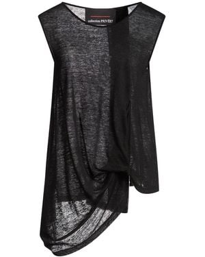 Collection Privée Top Cotton, Linen, Viscose - Black