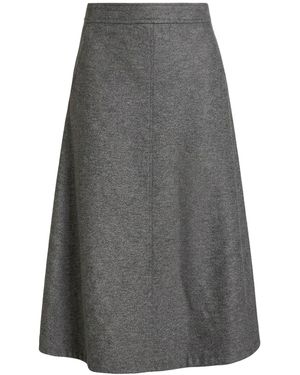 MAX&Co. Midi Skirt Polyester, Wool, Cotton - Gray
