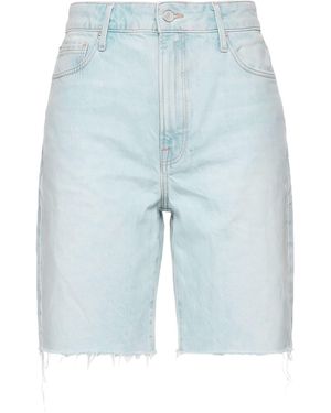 GOOD AMERICAN Denim Shorts Cotton, Lyocell - Blue