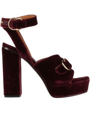 Chloé Sandals Textile Fibers - Brown