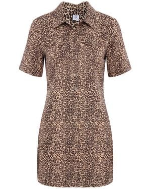 Liu Jo Sand Mini Dress Cotton, Elastane - Multicolor