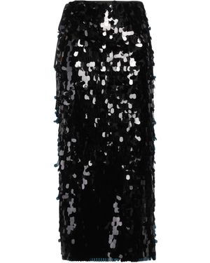 Oval Square Midi-Rock - Schwarz
