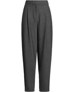 HUGO Charcoal Pants Polyester, Viscose, Elastane - Gray