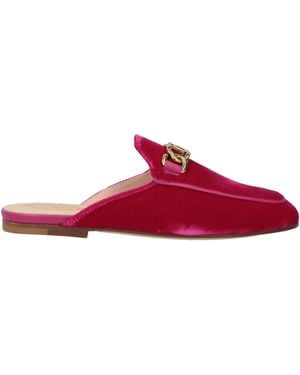 Tod's Mules & Clogs Textile Fibers - Red