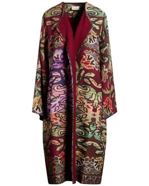 Pierre Louis Mascia Overcoat & Trench Coat Wool - Red