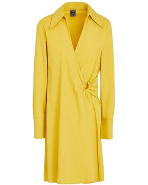 8 by YOOX Short Dress - Yellow