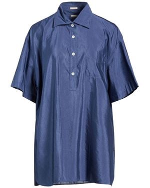 Massimo Alba Slate Top Cotton, Silk - Blue