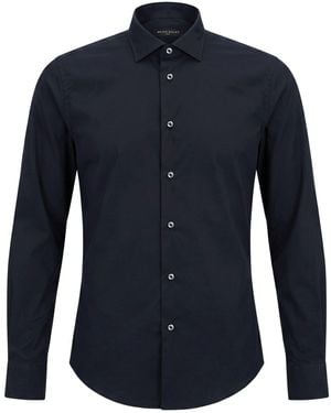 Brian Dales Shirt Cotton, Polyamide, Elastane - Blue