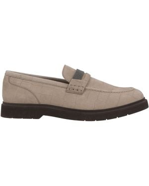 Brunello Cucinelli Loafers Leather - Gray