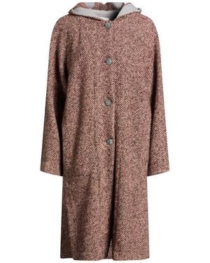 Fedeli Coat Virgin Wool, Cashmere, Silk - Brown